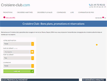 Tablet Screenshot of croisiere-club.com